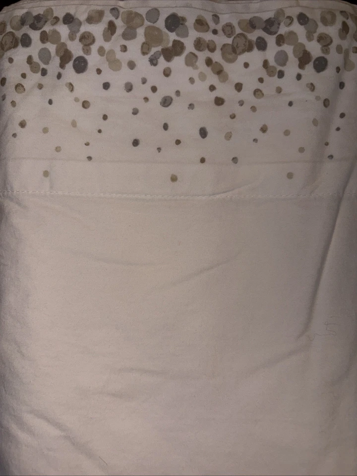 Colección Martha Stewart HOJA PLANA DOBLE Manchas Algodón Foto 2 de 4