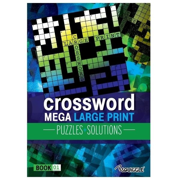 Mega Large A4 Crossword  - Easy & Medium Activity Puzzles