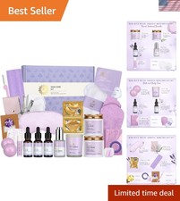 Elegant Lavender Scented 30-Piece Bath Body Spa Gift Set for All Skin Types