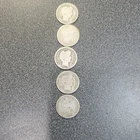 Barber Dime Silver 10C Coins Lot of 5   #261