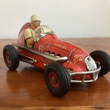 Vintage YONEZAWA Tin Litho Midget Racer Sanyo Tomy #6 Japan 1950s (RARE & NICE)