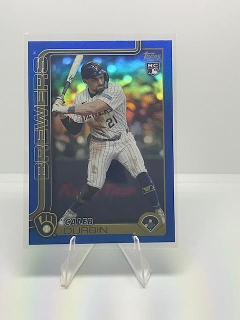 2025 Topps Update #US170 - Caleb Durbin - Blue Foil ser# /150 - RC