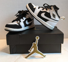 Jordan 1 Mid TD 640735-113 Size 7C With Box and Jumpman Sticker