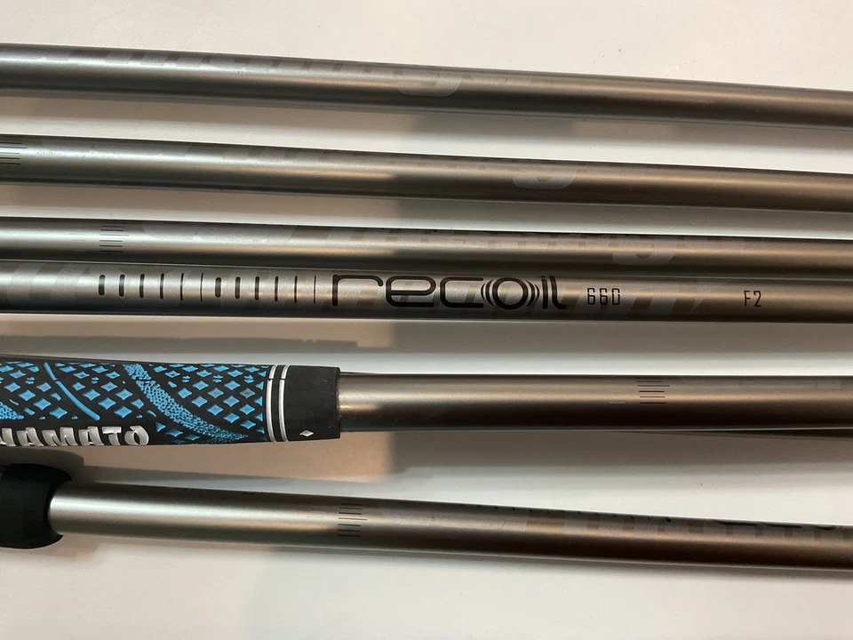 MacGregor MT-86OS Irons 4-P UST Mamiya Recoil 660 Smoke Chrom F2 Senior - Image 4 of 4