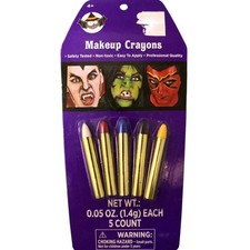 25941 - Makeup Crayons 5 Colors 8" Set For Face 2-16 