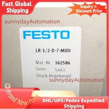 US FREE TAX New FESTO LR-1/2-D-7-MIDI 162586 Pressure Regulator