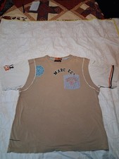 Marc Ecko Beige Graphic T-Shirt with Chest Pocket