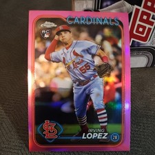 2024 Topps Chrome - Irving Lopez #95 Pink Refractor (RC)