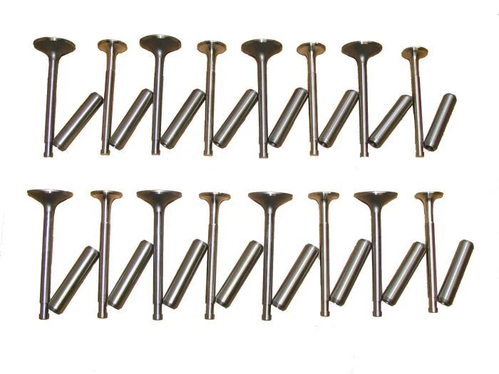 8 Admission & 8 Échappement Valves, 16 Guides 1953 Buick 322 Ci V8 Neuf - Photo 1/1