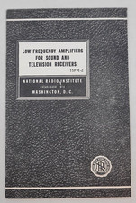 NATIONAL RADIO INSTITUTE ~ Low-Frequency Amplifiers For Sound...  ~ 15FR2 ~ 1948