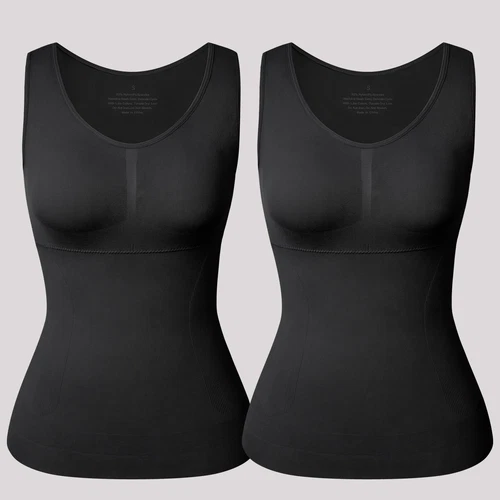 Woimen Tummy Control Slimming Compression Vests Shaping Tank Tops Padded Cami UK - Picture 16 of 21