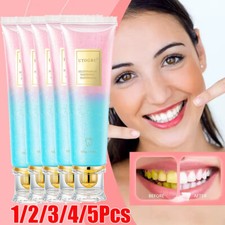 1-5X Niacinamide Whitening Toothpaste - Proven Stain Removal  Fresh Breath 100g