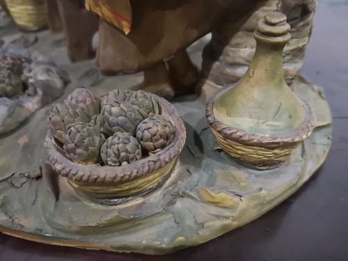 Gruppo scultoreo di terracotta di Caltagirone - Romano - anni 60 - Foto 18 di 22