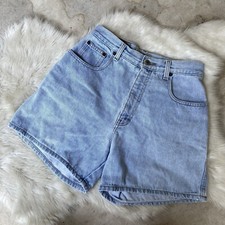Vintage 80  s Nuovo Country Seat High Rise Jean Shorts Size 9/10