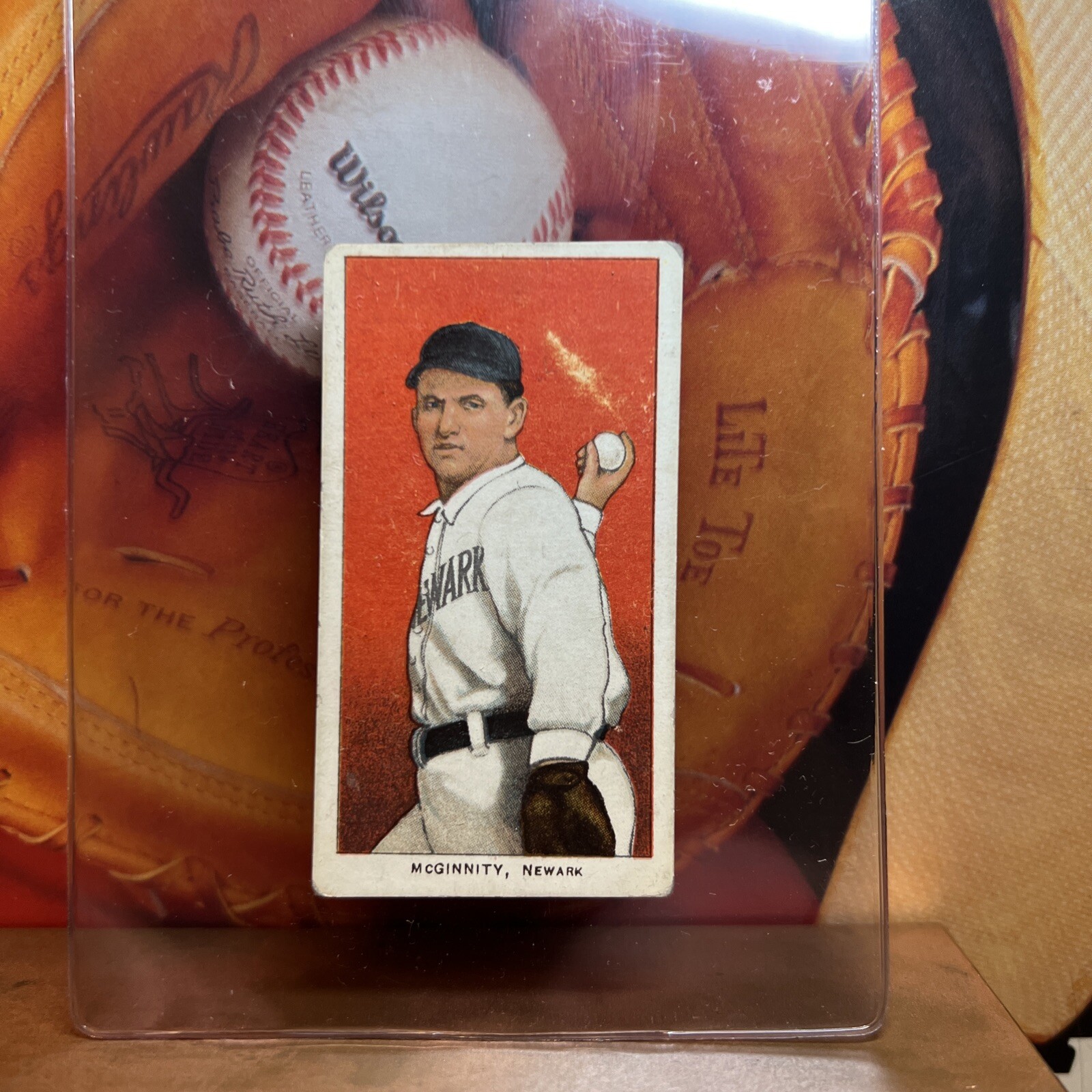 1909-11 T206 Sweet Cap Iron Man McGinnity All Time Legend No Creases VgEx