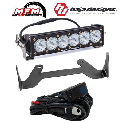 Baja Designs 10'' OnX6 Shock Mount Light Bar Kit For 17-24 Can-Am Maverick X3