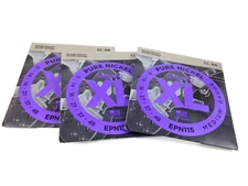 D'addario Guitar Strings 3 Sets EPN115 Pure Nickel Electric Medium 11-48