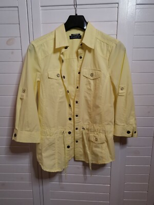 Lerros Damen Hemd Bluse Größe 38 gelb wie neu