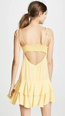 for love and lemons limoncello mini dress For Love & Lemons Limoncello Ruffled Mini Dress