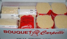 128 Lot LATCH HOOK RUG YARN Sandstone Pre-Cut 100 Pure Virgin WOOL Bouquet New
