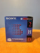 Floppy Disk SONY MFD 2HD 3.5" MAC Formatted 1.40 MB 10MFD-2HDcfm Double-Side New