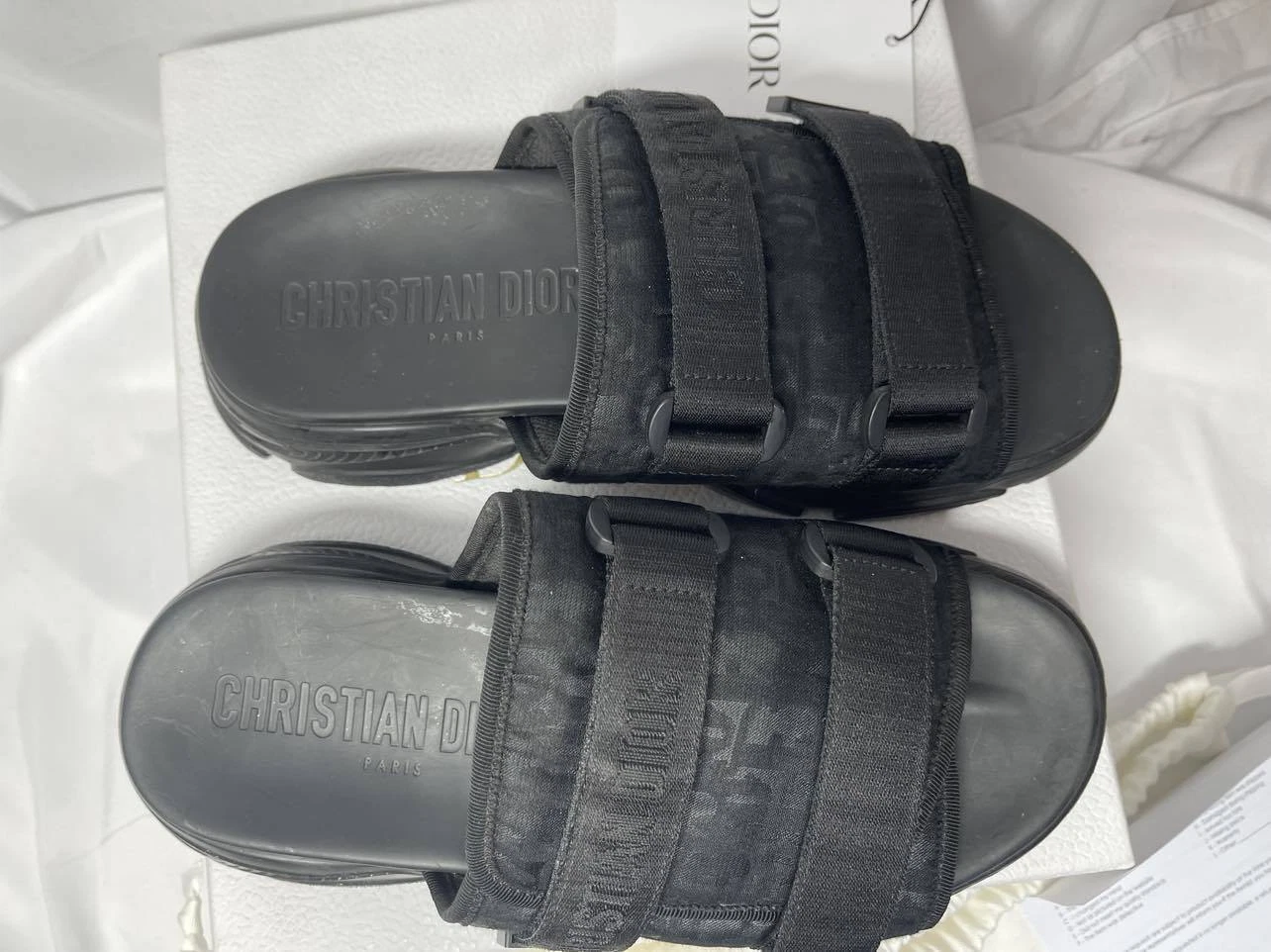 Sandales coulissantes en tissu technique Christian Dior D Wander taille 41 (Wmn)SPBJDW331013