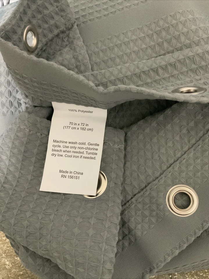 🛀 Revestimiento de ducha cortina de baño esencial 72”x 70” 🆕 ¡¡GRIS!!️ ¡¡COMO SE MUESTRA!!️ Foto 3 de 3