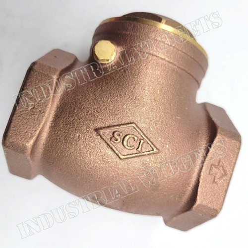Smith Cooper 2" Brass Swing Check Valve - FIP X FIP Fitting 200 PSI WOG - Picture 4 of 7