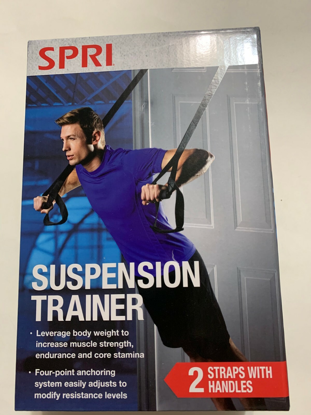 Suspension Trainer 2 Straps With Handles SPRI Comfortable Durable New Exercise eBay