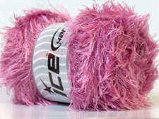 4-Skein Lot Eyelash 100gr Yarn bulky 4x100g Orchid