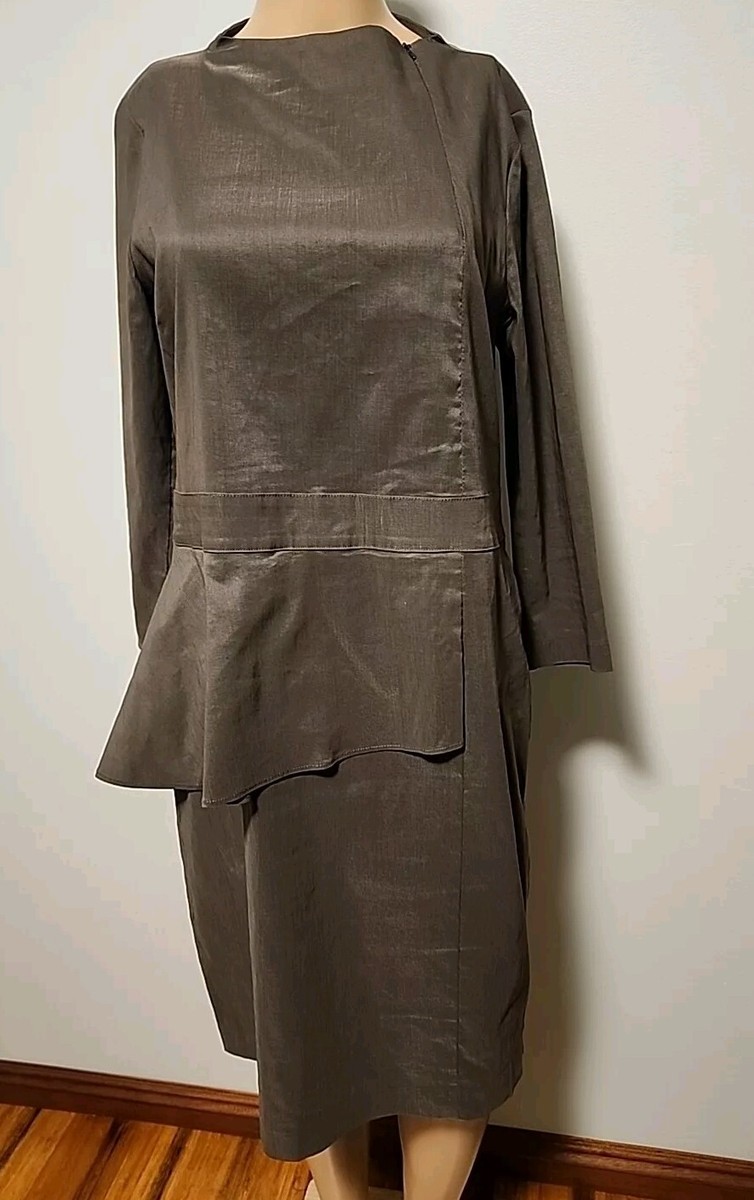 Sara Pacini Women's Green Linen Blend Peplum Midi Length Dress Size 3/L | eBay Sara Pacini Women's Green Linen Blend Peplum Midi Length Dress Size 3/L | eBay