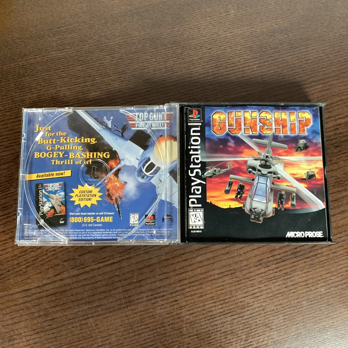 PlayStation Gunship Complete with Manual Micro Prose Vintage