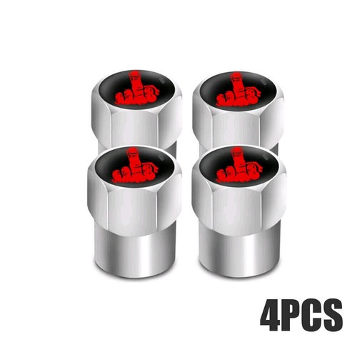 4pcs Funny Middle Finger Car Wheel Tire Air Valve Stem Caps Dust Cover Universal - Picture 20 of 20