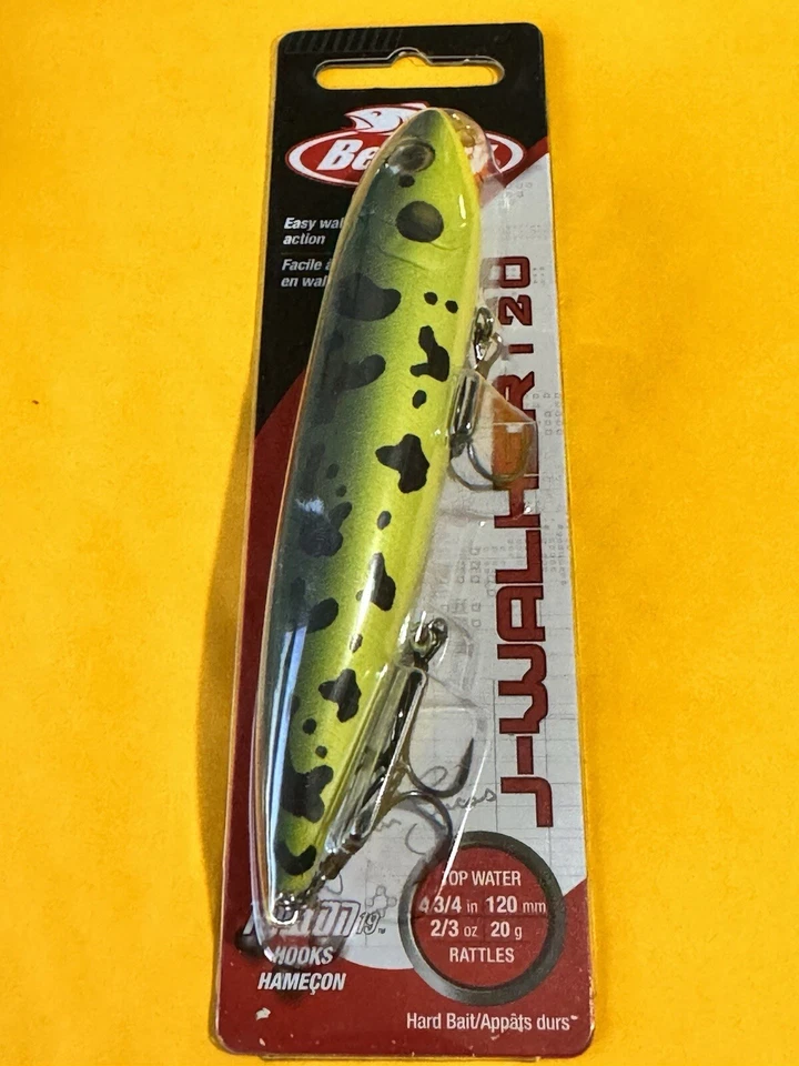 "Lote de 2 Berkley J Walker 120 4 3/4"" 2/3 oz MF Shad/MF Frog" Foto 4 de 4