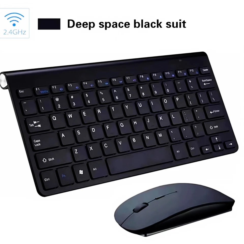 KEYBOARD MOUSE SET MINI WIRELESS WATERPROOF 2.4G COMPATIBLE iOS WINDOWS ✅BK04✅ - Image 4 of 4