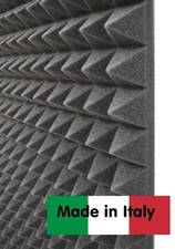 10mq pannelli fonoassorbenti anti rumore 5,5 cm NERO piramidali stock sala prove