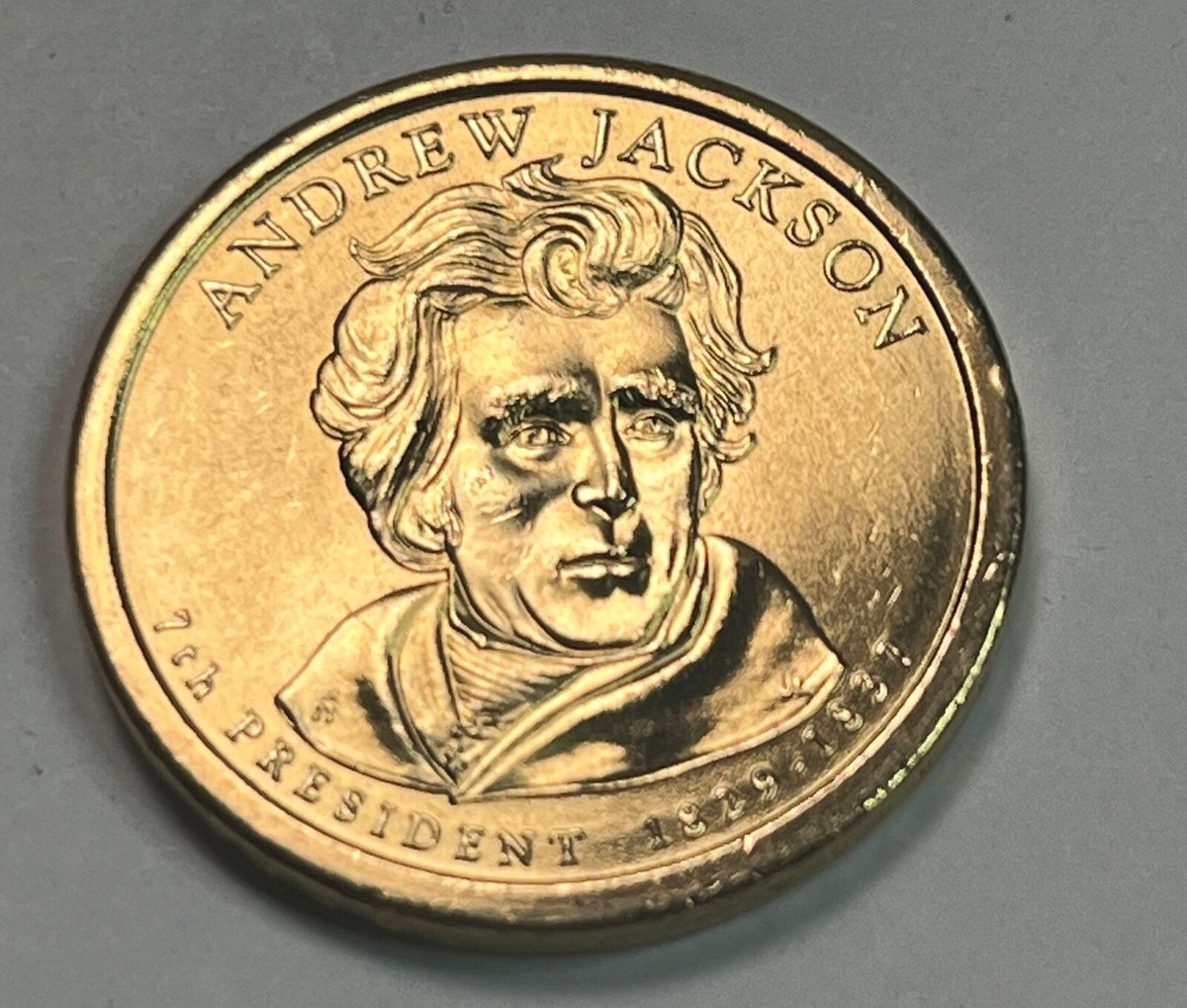 RARE PRESIDENTIAL DOLLAR COIN Andrew Jackson 2008 P, Position A