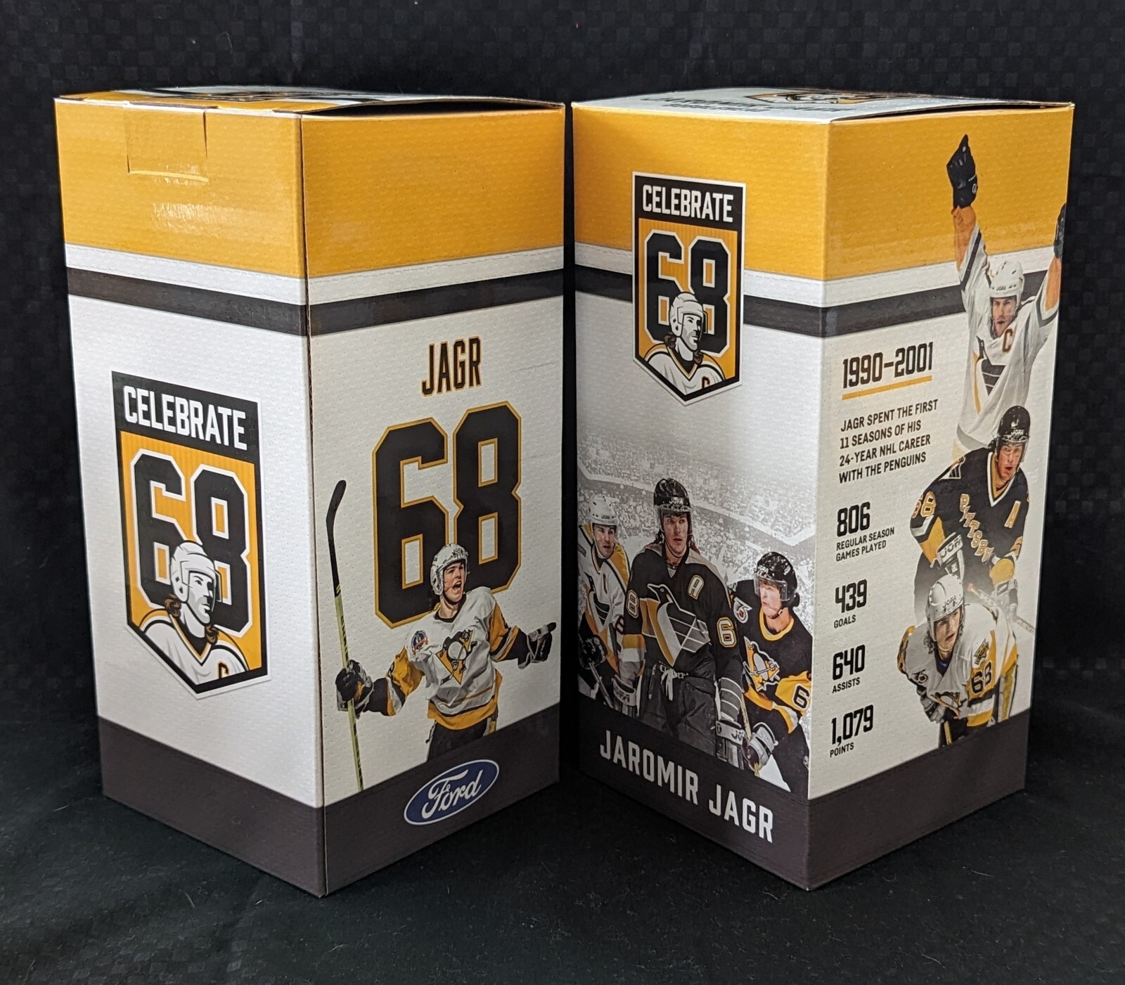 2024 Jaromir Jagr Pittsburgh Penguins "Stolen" Retirement Bobblehead SGA 3/14/24