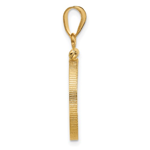Wideband 14K Yellow or White Gold Coin Bezel Pendant Mounting - 13mm to 39.5mm - Picture 53 of 163