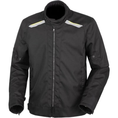 Tucano Urbano Texwork Motorcycle Jacket CE Mens Black Fluo Yellow