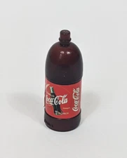Coca Cola Classic Miniature Plastic Bottle 2" Hollow Bottom Figure Trinket