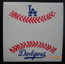 1 1980s Los Angeles Dodgers MLB Baseball STICKER DECAL Unused condition LA