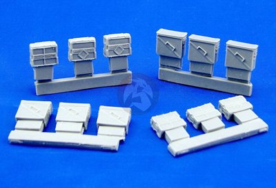 Djiti's 1/35 25mm Ammo Boxes M-242 (LAV, ASLAV, Bradley, etc) (12 pieces) 35011