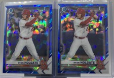 RYAN HOLGATE 1ST BOWMAN 2 CARD LOT 2021 Bowman Draft Sapphire BDC-148 CARDINALS
