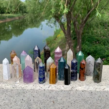 Wholesale Lot 22PCS Natural Quartz Obelisk Tower Point Crystal Healing