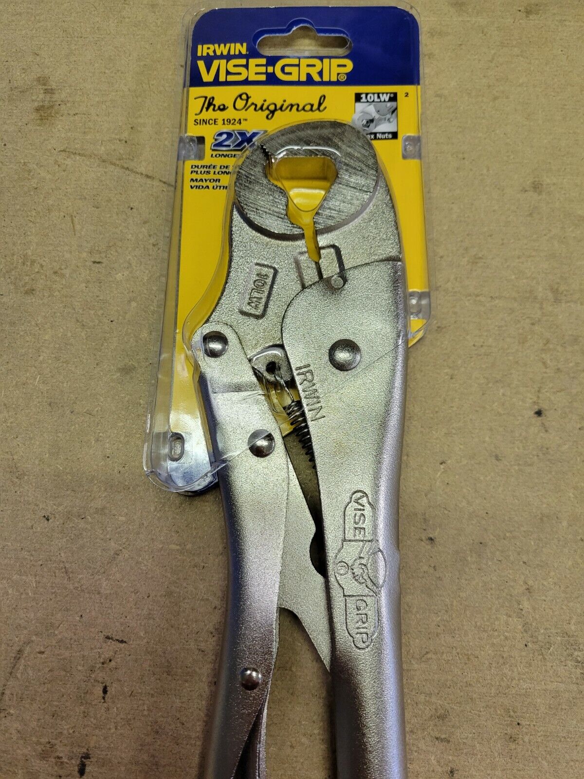 IRWIN VISE GRIP 10LW - 10" LOCKING WRENCH WITH WIRE CUTTER 