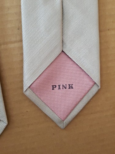 PINK MADE IN UK ALTAR PLAIN NEW MEN'S NECK TIE - Picture 4 of 9