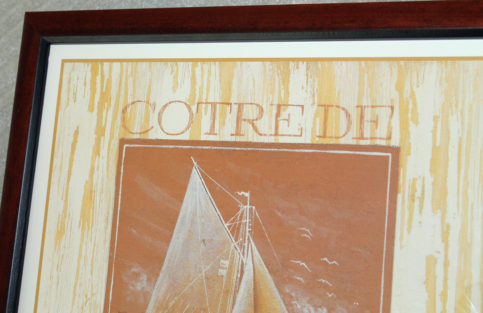 Peinture voiliers de Bretagne, tableau deco mer sur toile de lin d'artiste