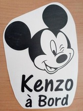 Sticker Mural Personnalisé Mickey - 'Fait De Beaux Rêves' Avec Prénom - Déco Chambre Enfant