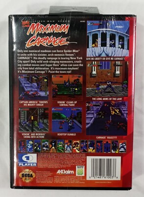 Test de Spider-Man & Venom : Maximum Carnage sur MD par